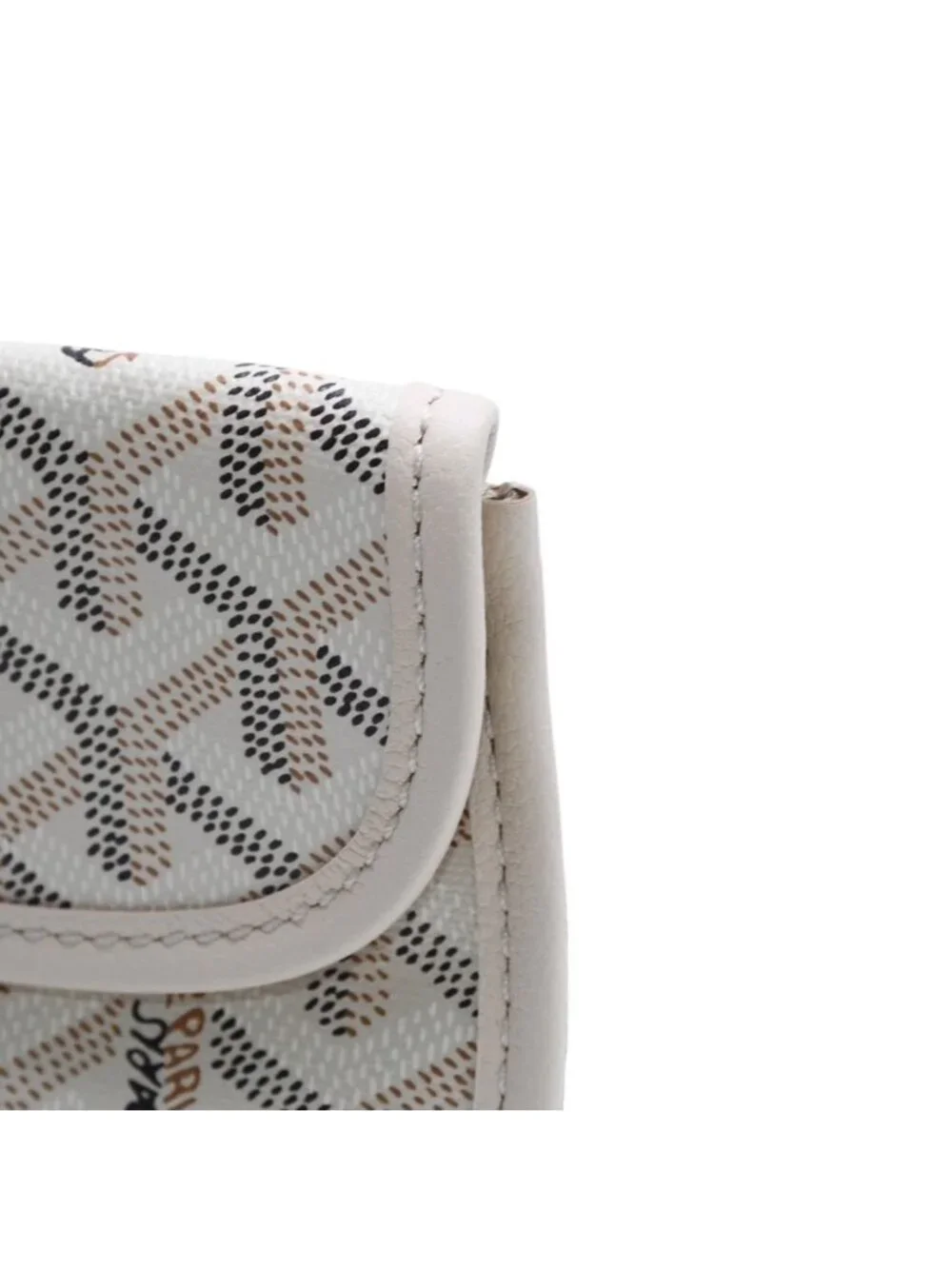 Goyard Anjou Handbag Pouch Ivory White Din Canvas